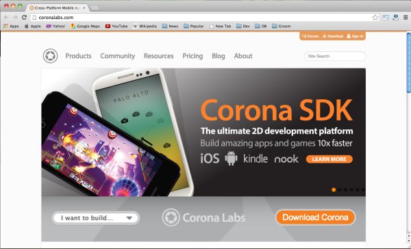 best mobile development tools - coronalabs