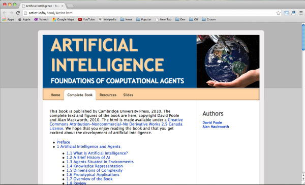 Best Free Online Artificial Intelligence Books  - artificial-intelligence
