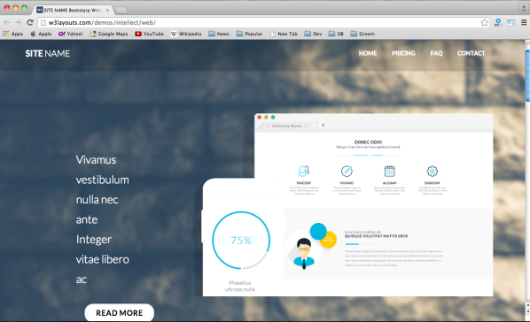 best free HTML5 Responsive templates for download - intellect