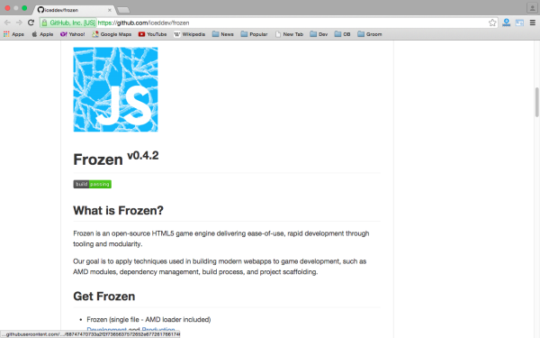 best HTML5 and javascript game engine libraries  frozen