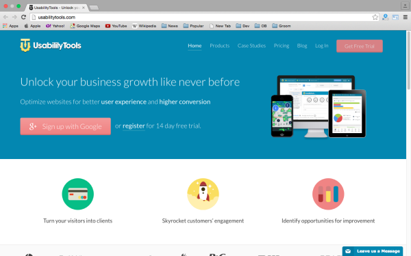 best UX (User Experience) tools  - usabilitytool