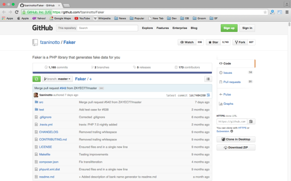 faker - Best PHP development tools 2015