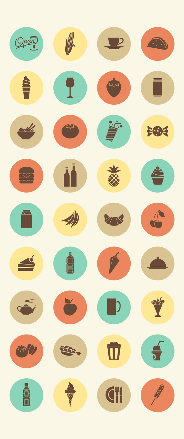 best-free-psd-2015 retro-food-and-drink-icon-set