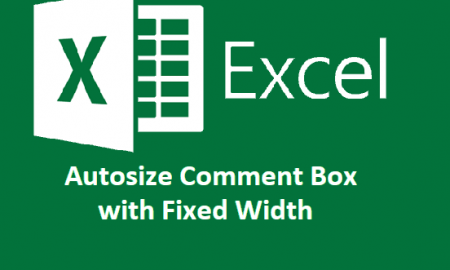Autosize Comment Box with Fixed Width