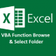 VBA Function Browse & Select Folder